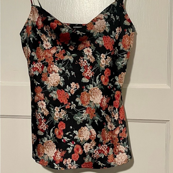 EXPRESS Floral Satin Camisole Size Small - Picture 1 of 8